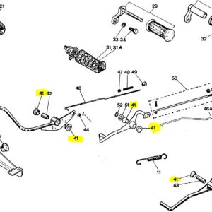brake-pedal-bushing-nylon-tunturi