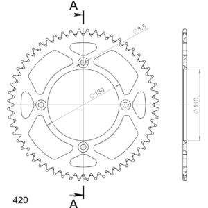 supersprox-rear-sprocket-alu-ral-20956-black