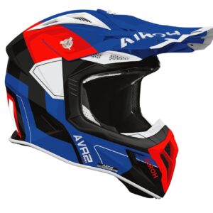 Airoh kiiver Aviator Ace 2 Shield Blue/Red gloss, L