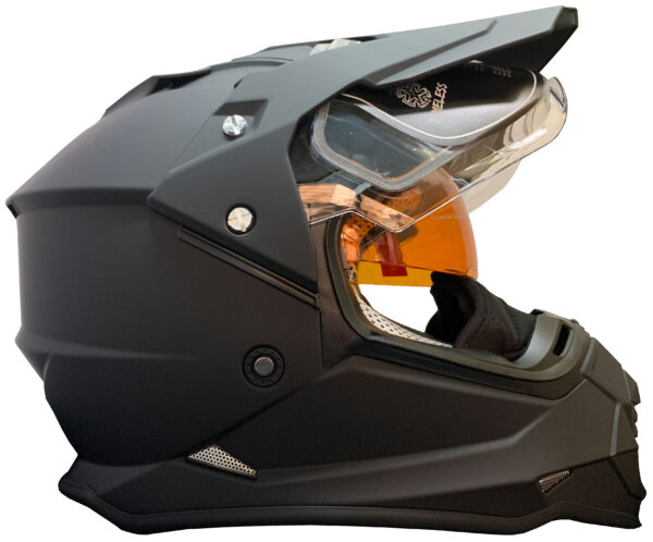 Timeless SnowTrail lumemobiili kiiver Adventure mattblack, S