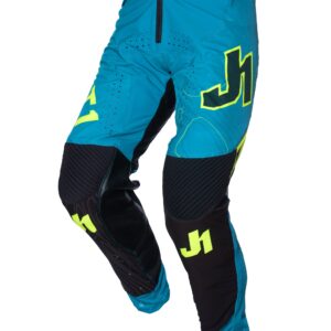 Just1 püksid J-Flex 2.0 Frontier Teal Black/Yellow Fluo, 28