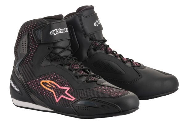 Alpinestars Jalats Lady Faster-3 Rideknit Black/Yellow/Pink, 40.5 (8.5)