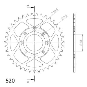 Supersprox tagumine hammasratas 279.39