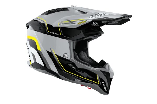 Airoh kiiver Aviator 3 Leader Yellow gloss, XL