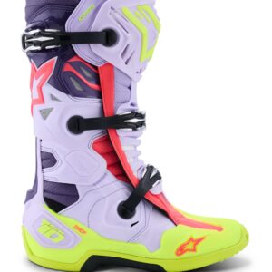 Alpinestars Boot Vented Tech 10 Purple/Fluo Yellow/Pink, 43