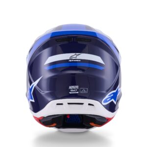Alpinestars kiiver S-M7 Rise Blue/White, L
