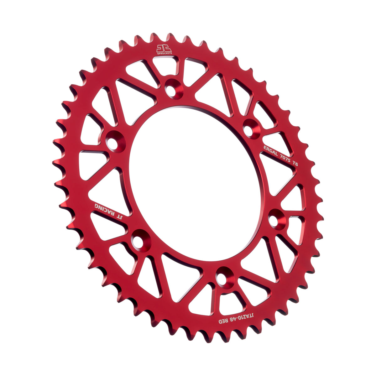 JT tagumine alumiiniumist tagaratas 7075 T6 punane JTA210.48RED