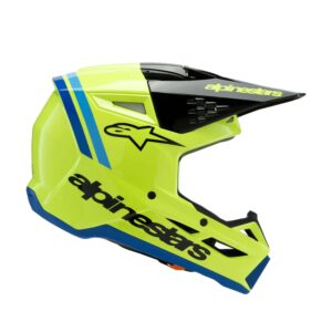 Alpinestars kiiver SM3 Youth Radium kollane fluo/must/sinine, YL 52-53cm