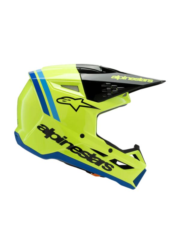 Alpinestars kiiver SM3 Youth Radium kollane fluo/must/sinine, YM 50-51cm