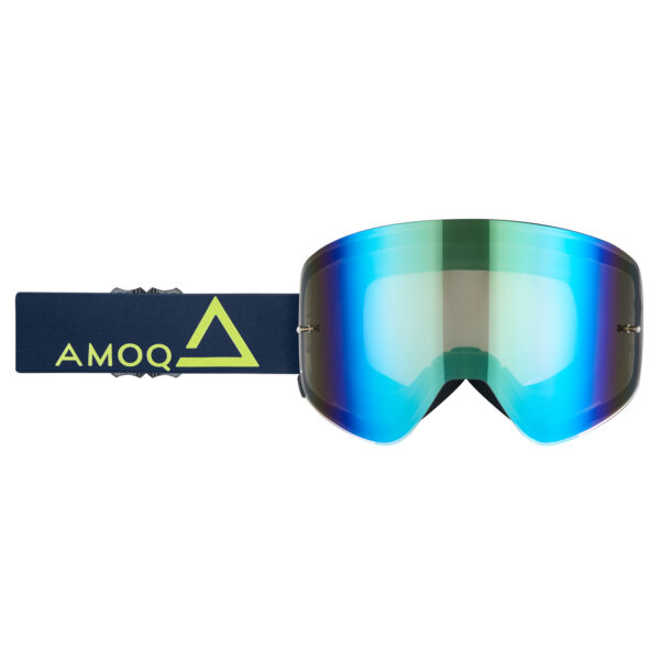 AMOQ MX prillid Vision Magnetic - tumesinine-kuldne, kuldne peegel
