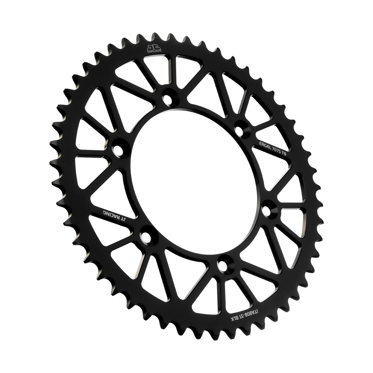 JT tagumine alumiiniumist hammasratas 7075 T6 JTA808.51BLK must