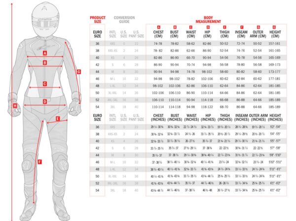 alpinestars naiste nahkp ülikond 1-osaline Tech Air GP Plus must/valge/hall, 40