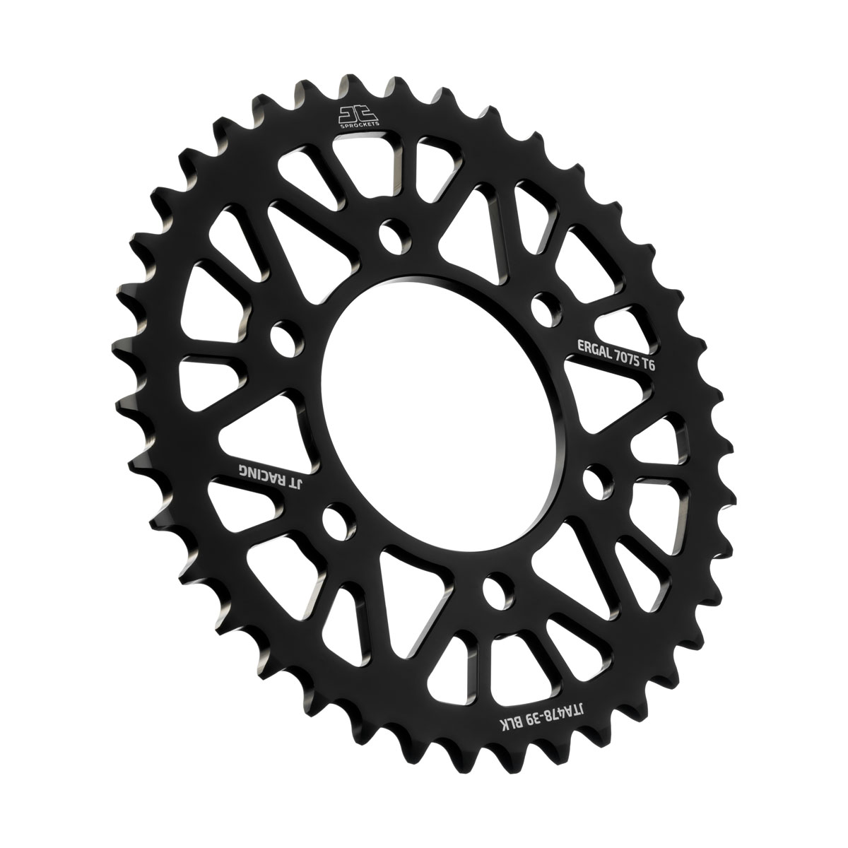 JT tagumine alumiiniumist hammasratas 7075 T6 must JTA478.39BLK