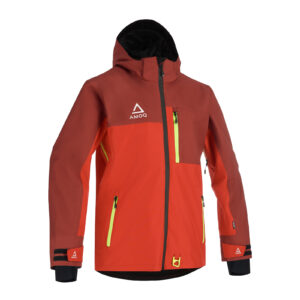 AMOQ Dynamic jope, soojustatud, tume punane/punane/Hivis, 2XL