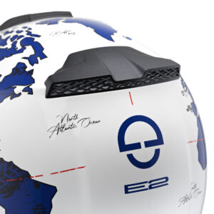Schuberth kiiver E2 Atlas valge/sinine, 53 XS