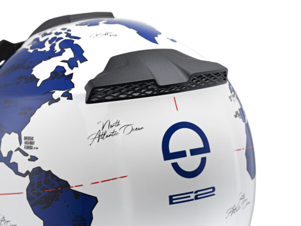 Schuberth kiiver E2 Atlas valge/sinine, 53 XS
