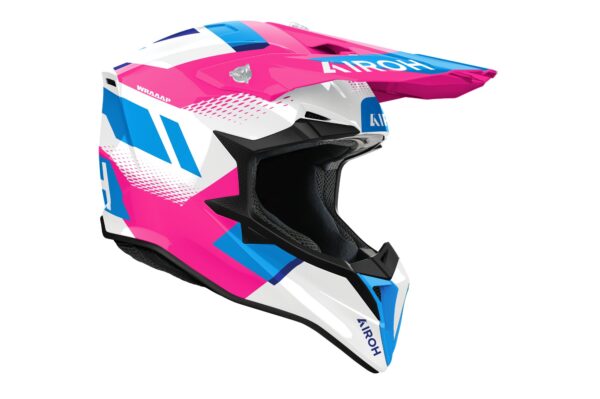Airoh kiiver Wraaap Vision Pink gloss, S