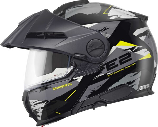 Schuberth E2 Trail kiiver, Trail Yellow, 61 XL