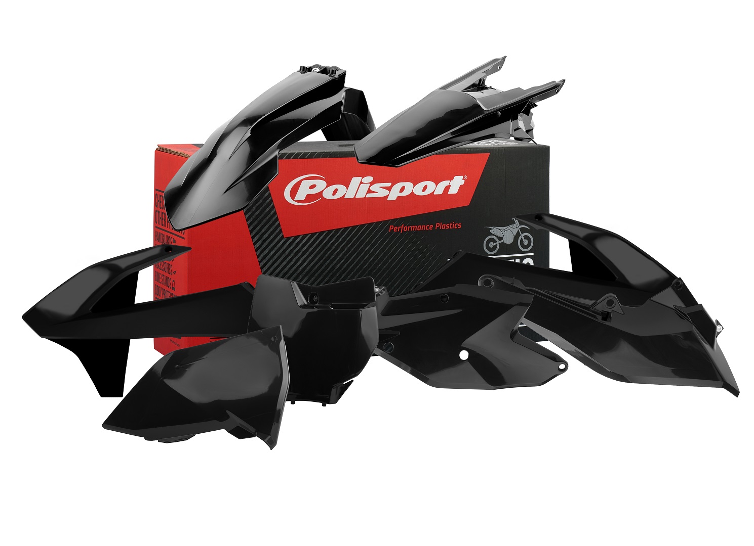 Polisport plastdetailide komplekt SX/SXF 16-18 must (1)