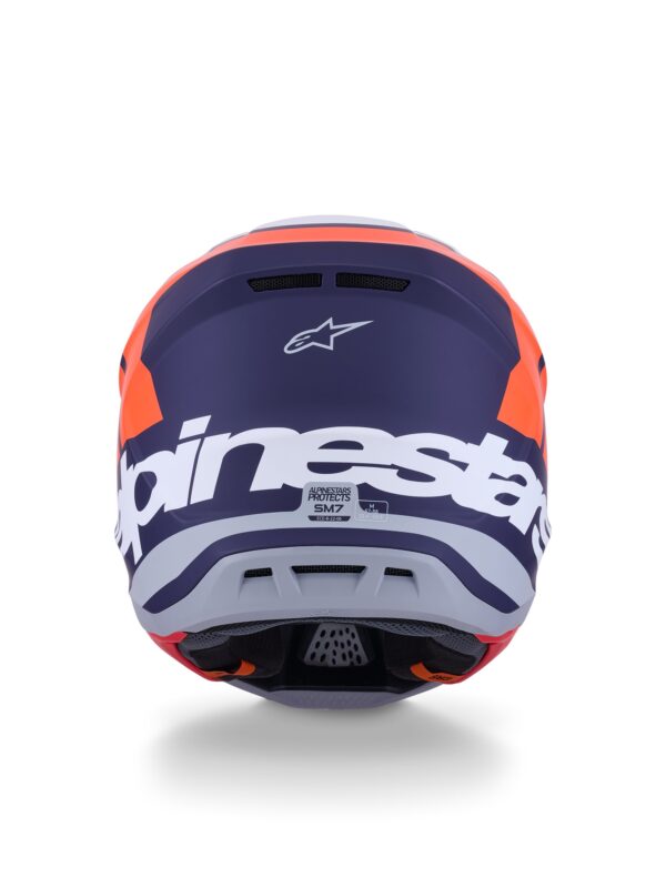 Alpinestars kiiver S-M7 Core oranž/sinine, S