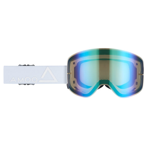 AMOQ MX prillid Vision magnetiga Whiteout - kuldne peegel