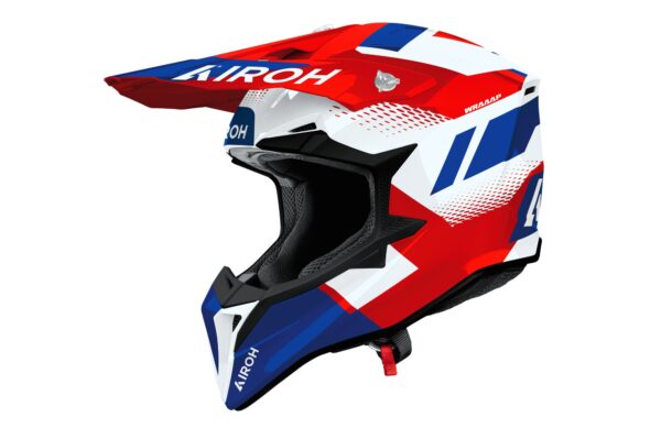 Airoh kiiver Wraaap Vision Red/Blue läikiv, S