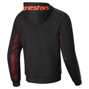 Alpinestars Chrome Air kapuutsiga pusa must/punane fluo, L