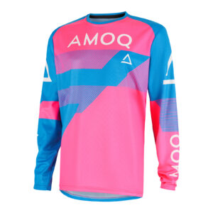 AMOQ Ascent Strive V2 jakk Sky Blue-Roosa, 2XL
