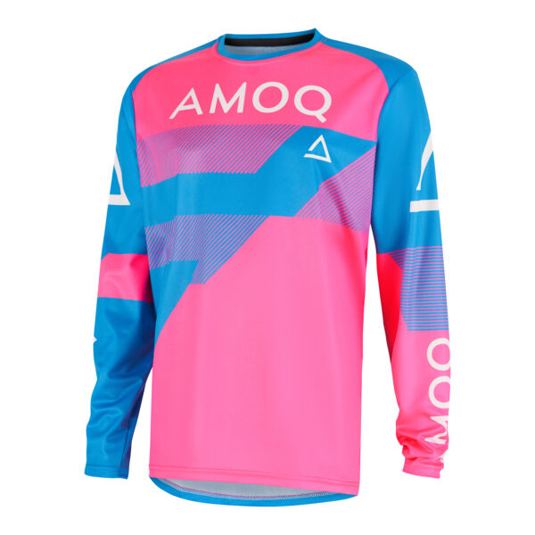 AMOQ Ascent Strive V2 jakk Sky Blue-Roosa, L