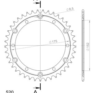 Supersprox / JT tagumine hammasratas 853.40