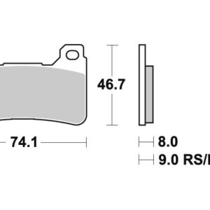 Sbs piduriklotsid Dual Carbon
