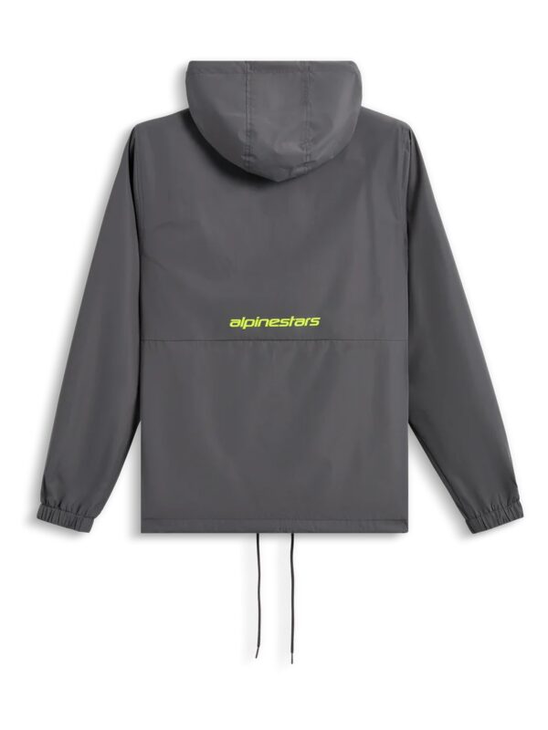 Alpinestars Speeder Chromium tuulepluus Windbreaker Charcoal Fluo Yellow, XXL