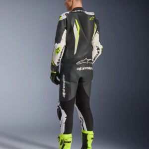 Alpinestars nahkne komplekt 1-osaline GP Tech v5 Must/Valge/Fluo Kollane, 50