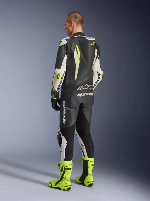 Alpinestars nahkne komplekt 1-osaline GP Tech v5 Must/Valge/Fluo Kollane, 56