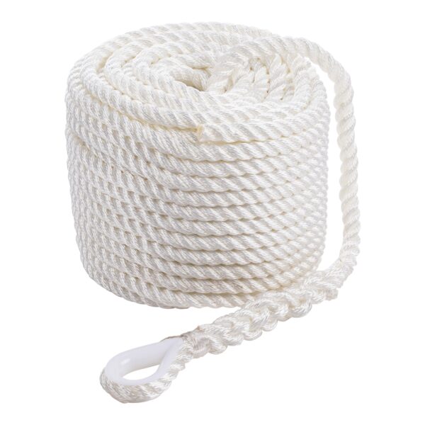 Qvarken ankrunöör Classic trossiotsikuga 10mm 30m valge