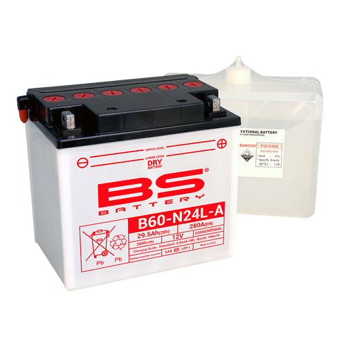BS Aku B60-N24L-A (cp) tavalaetud kuivaku