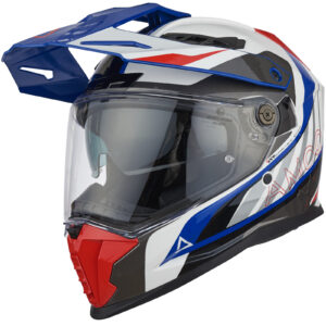 AMOQ kiiver AI100 Mojave valge/punane/sinine, L