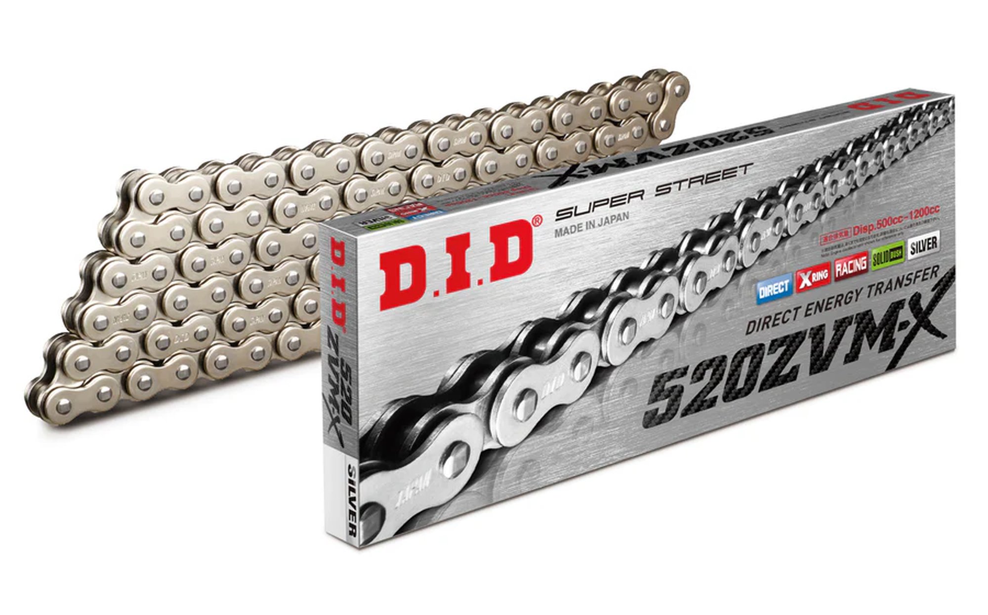 D.I.D 520ZVM-X S&S kettilüli + ühenduslüli, neet-tüüpi (ZJ)
