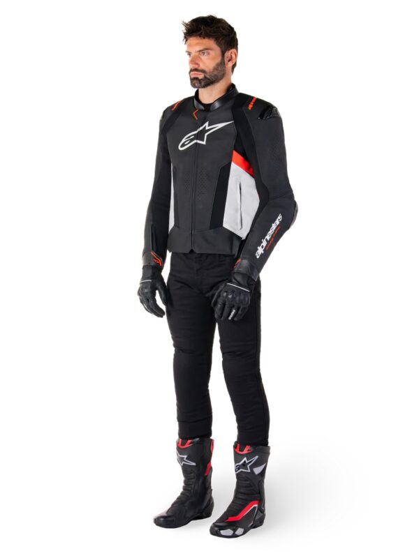 Alpinestars nahktagi Missile v3 Black/White/Red Fluo, 58