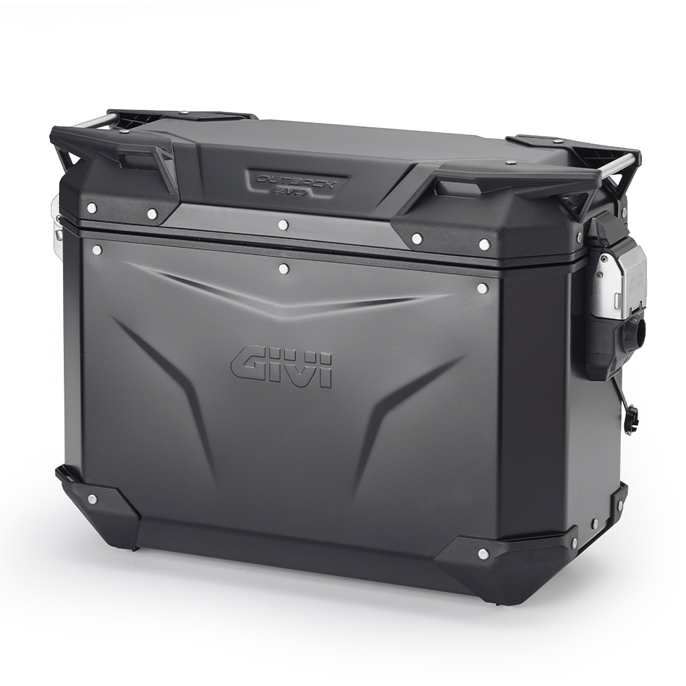 Givi Trekker Outback EVO musta alumiiniumist külgkott vasak 37 l müüakse ilma lukuta