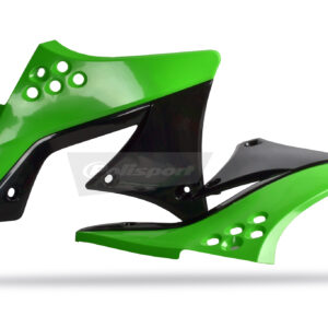Polisport radiaatori katted Kawasaki KX250F(09-12) OEM värv roheline 05/must (6)