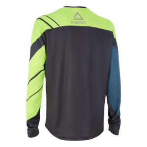 AMOQ Snowcrossi jersy Black/HiVis 2XL