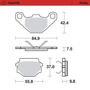 Moto-Master piduriklotsid KTM: 125-250-300-350-500 LC4 600 TM: 125 April