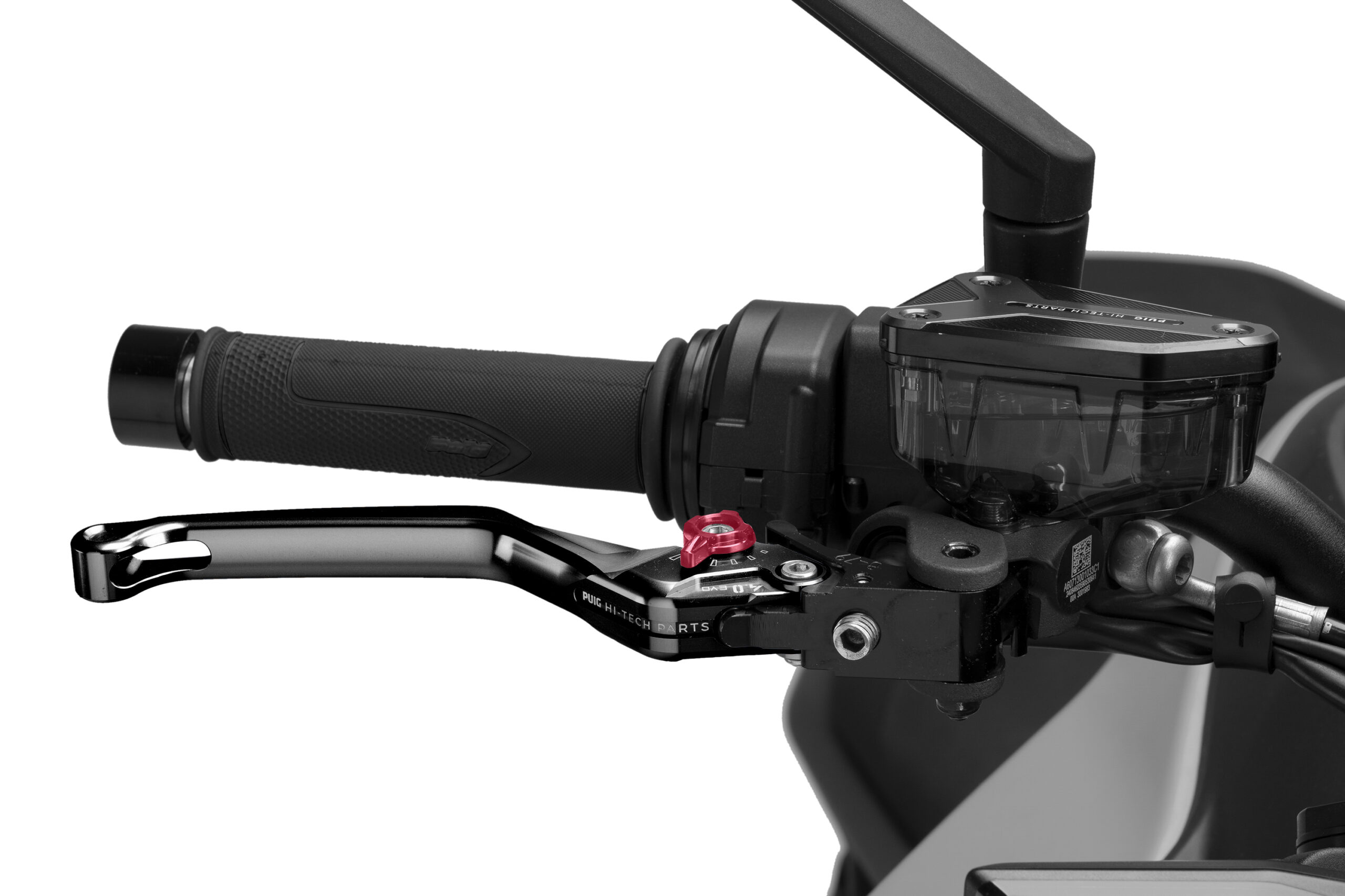 Puig Unfoldable Brake Lever 4.0. C/Black Selector C/Red