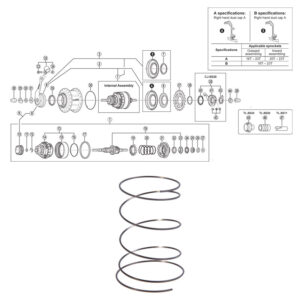 SHIMANO NEXUS 8-v (SG-8C31). tagastusvedru