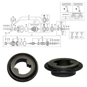 SHIMANO NEXUS 8-v (SG-8C31). parempoolne tihend parema tiivisega