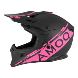 AMOQ Meteor V2 kiiver Black/Pink, L