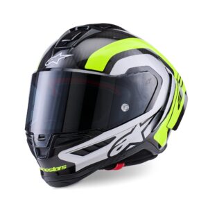Alpinestars Supertech S-R10 Arius kiiver Black/Silver/Fluo Yellow, XS