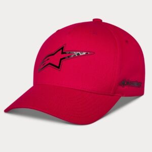Alpinestars Carbon Fiber Snapback müts, punane, One Size