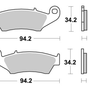 Sbs piduriklotsid Racing Sintered